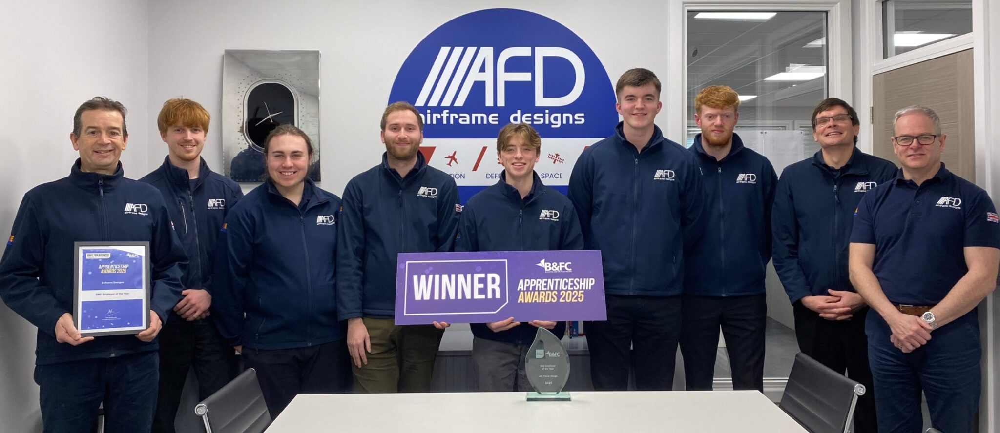 Airframe Designs Wins SME Employer of the Year Award | AFD Systems